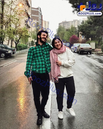 خوشحالی علی شادمان و خواهرش در خیابان+عکس