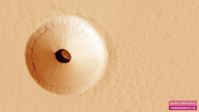 حفره‌ای در مریخ که نشانه‌های حیات در آن وجود دارد