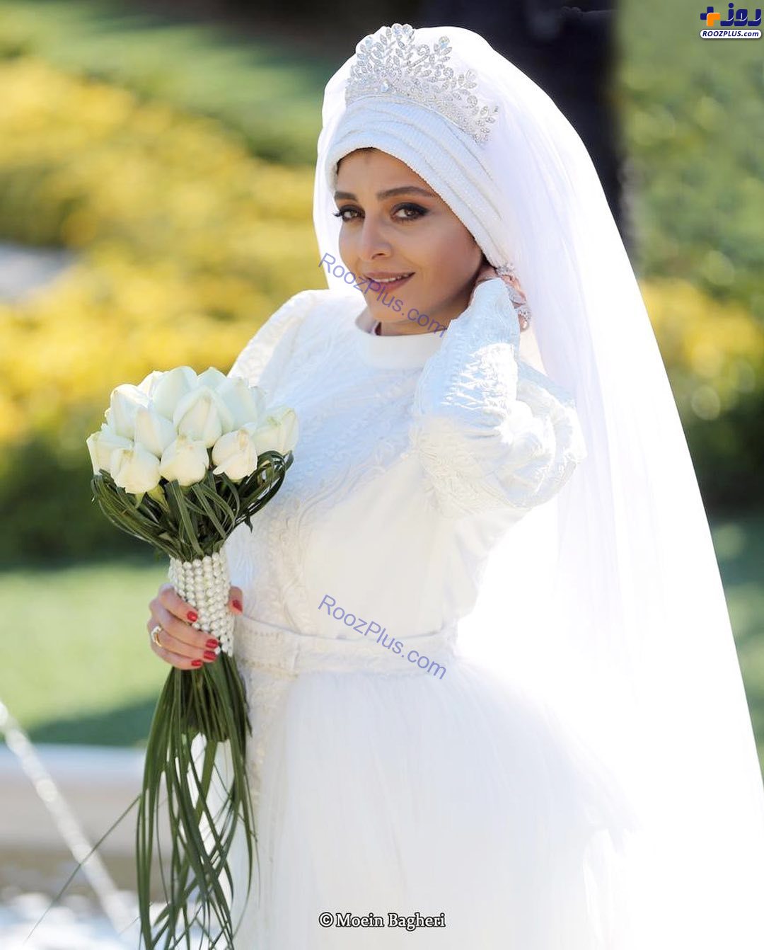 ساره بیات با لباس عروس در سریال «دل»+عکس