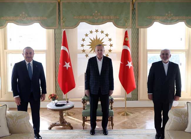 تصویری از دیدار ظریف و اردوغان در استانبول