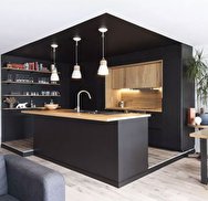 ایده‌هایی برای طراحی آشپزخانه‌ای به رنگ سیاه