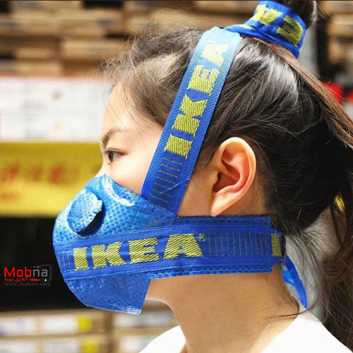 ماسک آیکیا برای مقابله با کرونا+عکس