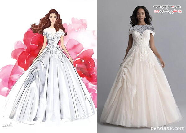 لباس عروس پرنسس های دیزنی در واقعیت از سیندرلا تا سفید برفی