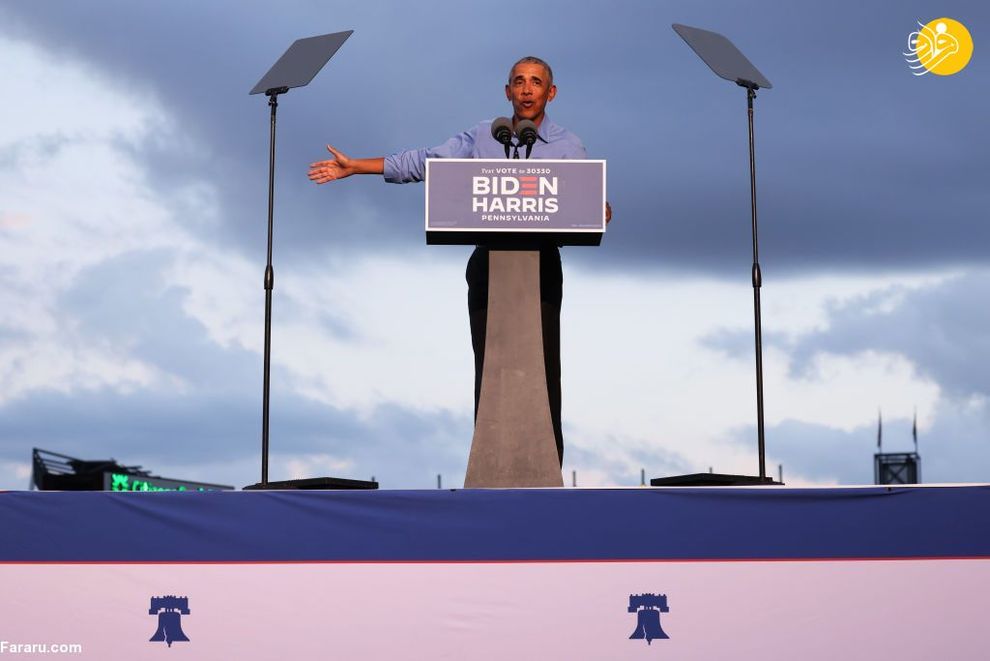اولین حضور اوباما در گردهمایی انتخاباتی جو بایدن+عکس