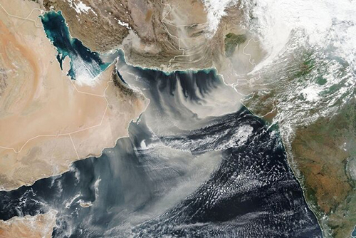 تصویر ناسا از طوفان گرد و غبار در «ایران»