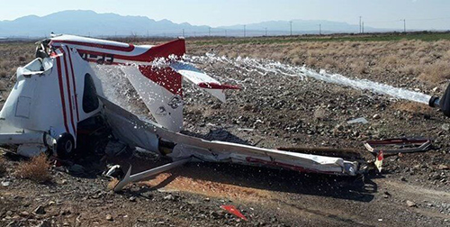 سقوط مرگ‌بار هواپیما در کاشمر