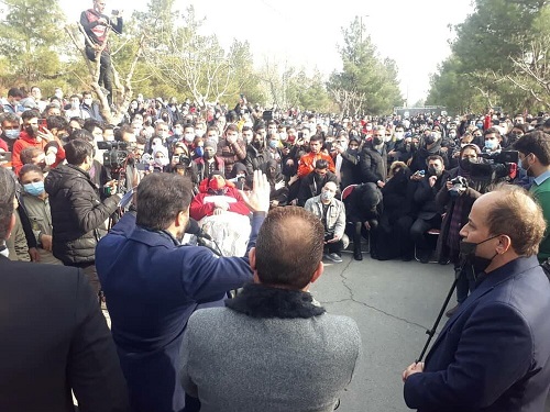 حواشی مراسم اولین سالگرد علی انصاریان در تهران