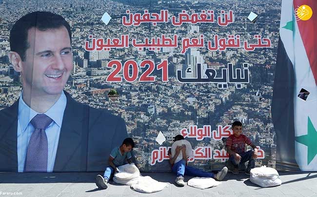 تصاویری از تبلیغات بشار اسد در انتخابات سوریه