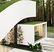 خانه‌ای با سقف هوشمند در دل جنگل