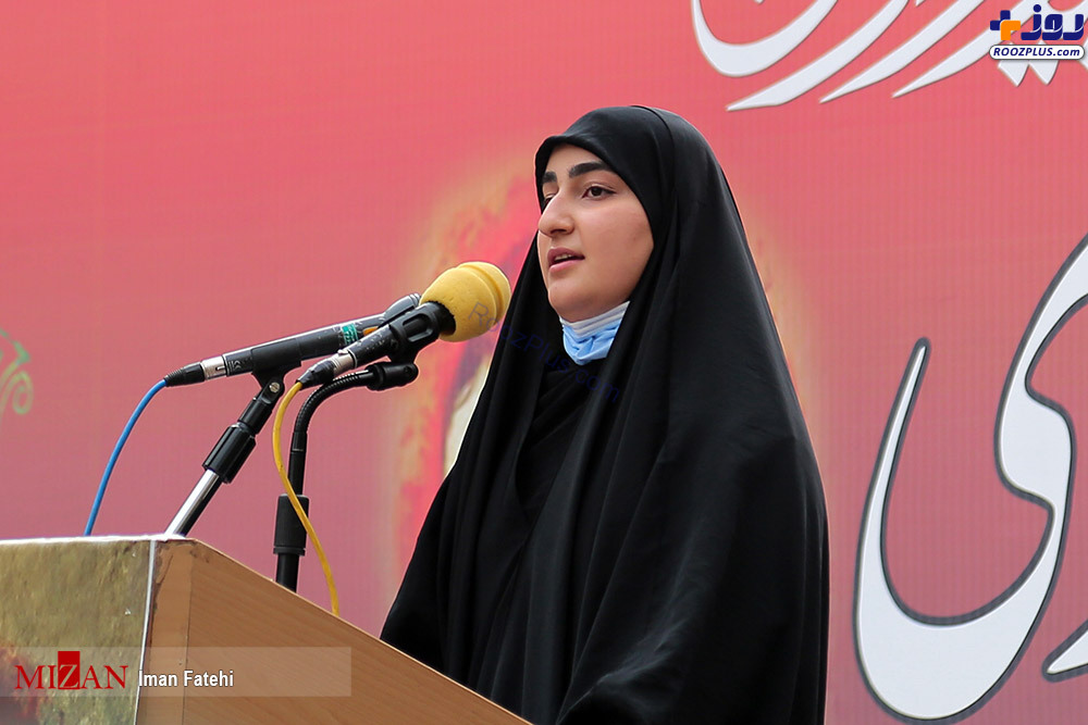 سخنرانی زینب سلیمانی در مراسم تشییع پیکر «شهیده فاطمه اسدی»