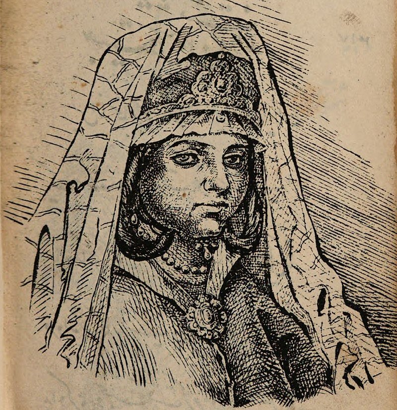 تصویر نخستین زن در ایران که بر تخت ‌پادشاهی نشست