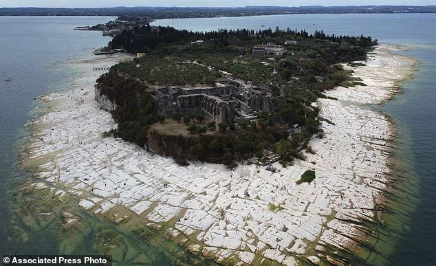خشکسالی بی‌سابقه در بزرگترین دریاچه ایتالیا