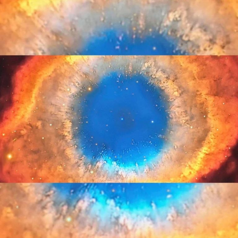 این عکاس نجومی با نوردهی ۱۰۷ ساعته تصویری از سحابی NGC 7293، ملقب به «چشم خدا» را ثبت کرد