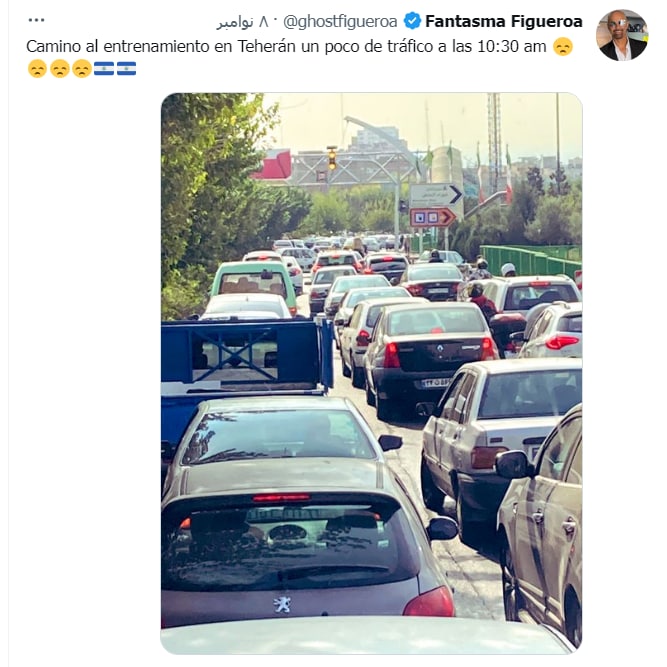 ترافیک تهران‌ سوژه سرمربی نیکاراگوئه شد!