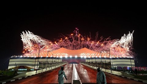 آتش‌ بازی دیدنی افتتاحیه جام جهانی قطر