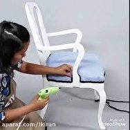 با یک صندلی پلاستیکی مبل بسازید