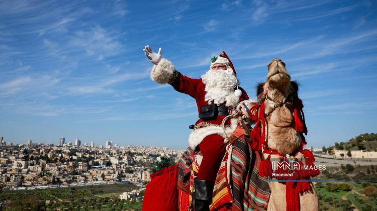 بابانوئل‌های کریسمس در سراسر جهان (ایمنا)