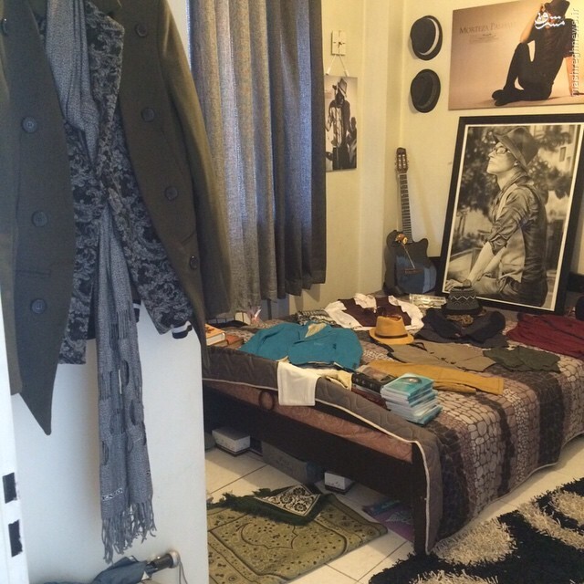 تصاویری غم‌انگیز از اتاق شخصی مرتضی پاشایی