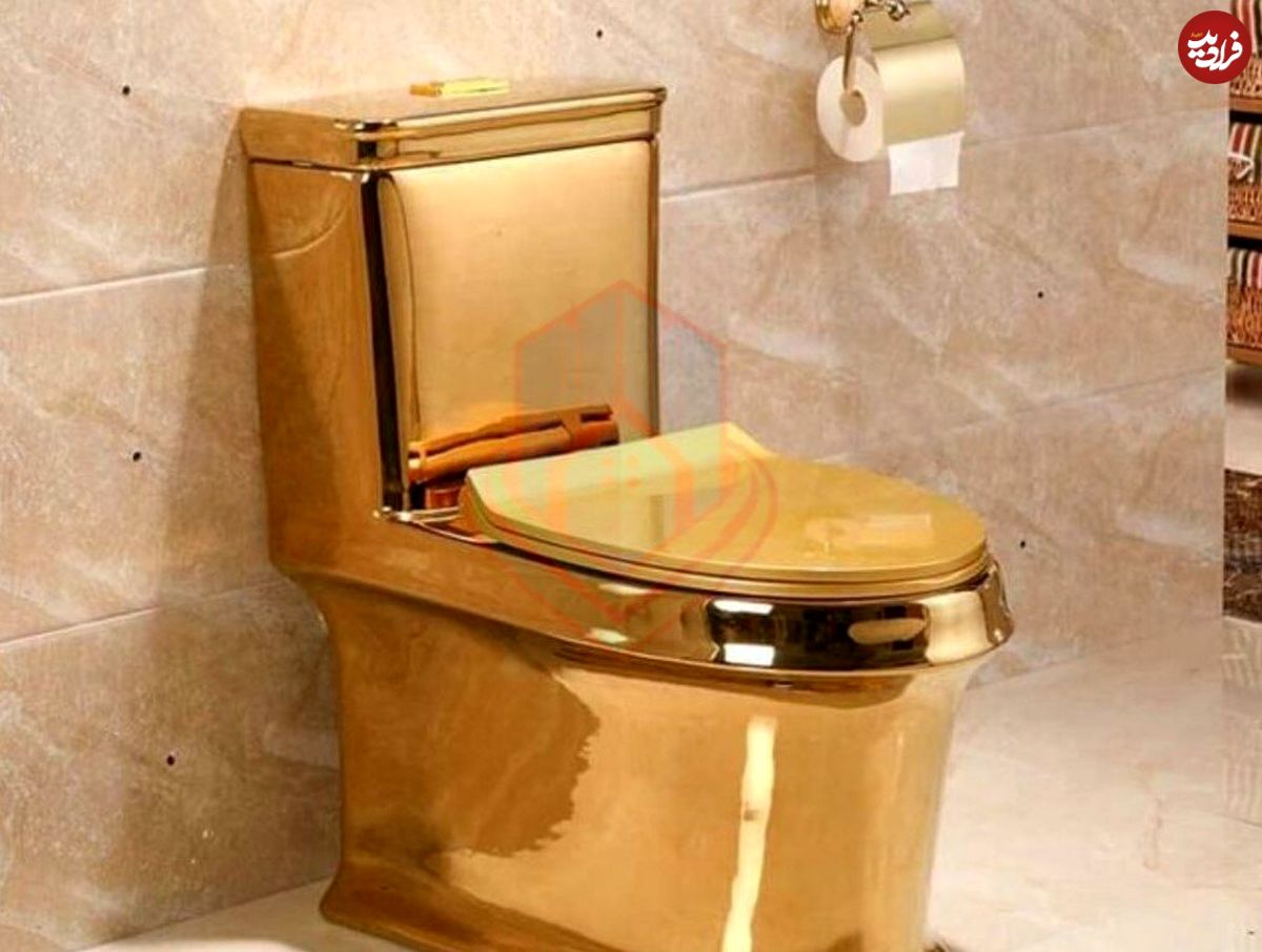 عکس توالتی از طلای ۲۴ عیار