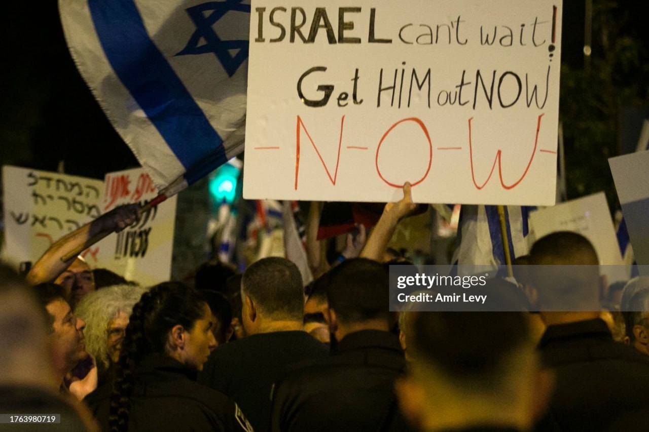 اتفاق جنجالی مقابل منزل نتانیاهو در شب گذشته