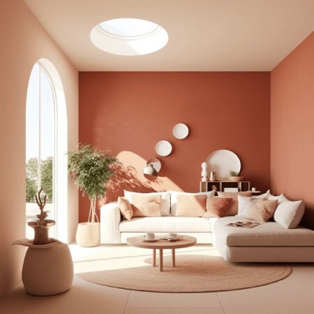 دکوراسیون خانه با رنگ Apricot Crush رنگ مد سال ۲۰۲۴ (بیتوته)