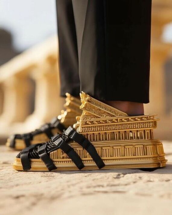 این کفش‌های عجیب را هوش‌مصنوعی طراحی کرده است