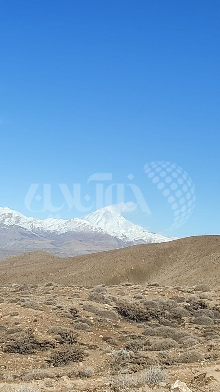تصویر تماشایی از قله زیبای دماوند