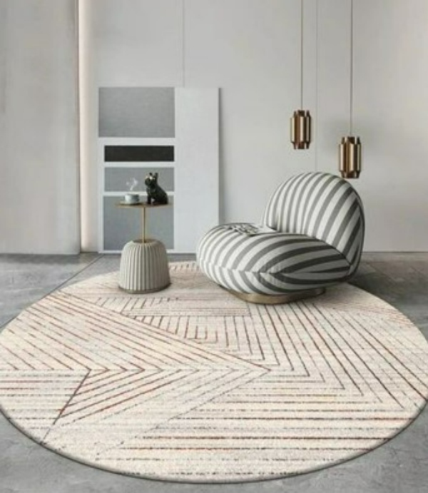 ۲۰ مدل فرش و گلیم دایره‌ای مدرن | فرش‌های گرد مناسب برای دکوراسیون خانه شما (ستاره)