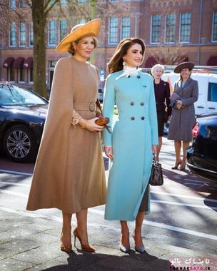 ملکه رانیا عبدالله و ملکه ماکسیما در یک قاب
