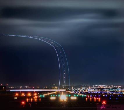 عکاس می خواست از فرودگاه عکس بگیرد, اما هواپیما در هنگام برخاستن از زمین تصویر زیبای دیگری خلق کرده بود