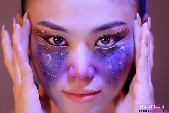 میک آپ کهکشانی؛ نقاشی صور فلکی بر روی صورت
