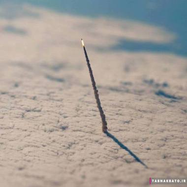 شاتل فضایی زمین را ترک می کند؛ عکس گرفته شده از آژانس فضایی ناسا