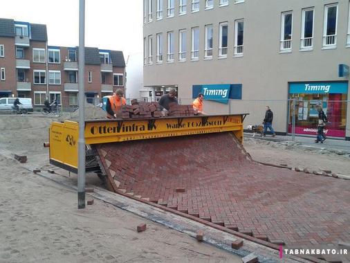 سنگ کردن خیابان در هلند
