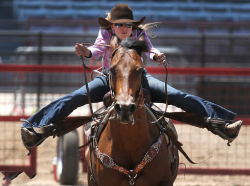 رقابت های سوارکاری با اسب های وحشی در تگزاس