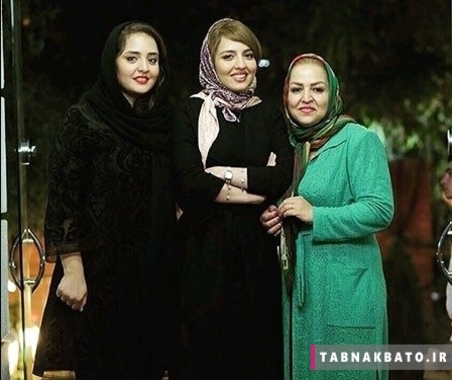 نرگس محمدی همراه مادر و خواهر