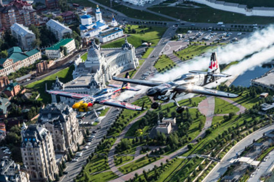هواپیماهای شرکت کننده در مسابقات هوایی در روسیه