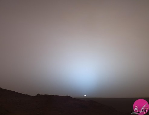 خورشید از روی مریخ اینطوری دیده می شود.