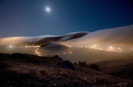 مه در آسمان سانفرانسیسکو