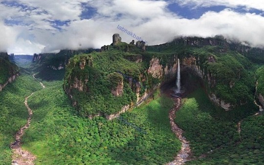 تصویری حیرت انگیز از آبشار آنجل در ونزوئلا