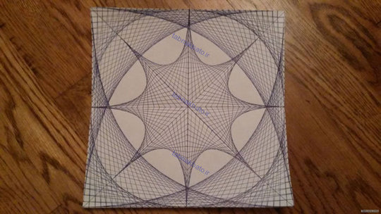 نمودارهای هندسی که با خطوط مستقیم و صاف رسم شده اند.