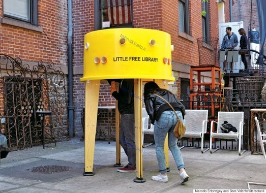 کتابخانه ای کوچک در شهر نیویورک