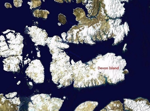 جزیره دوون کانادا، مریخ روی زمین