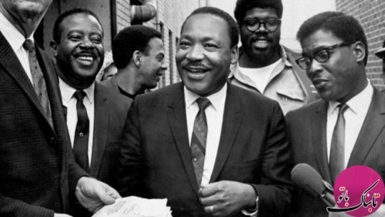 مارتین لوتر کینگ جونیور، 4 آوریل 1968 میلادی، اندکی قبل از ترور در ممفیس، تنسی آمریکا 