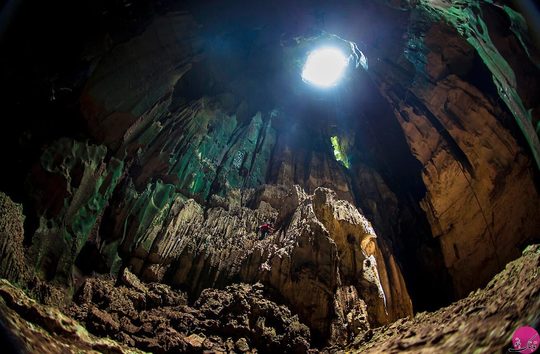 غار Cave of Swallos، مکزیک