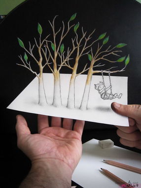 طراحی با مداد: هنر شگفت‌انگیز آلساندرو دیدی,طرح‌‌های سه‌بعدی