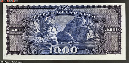 اسکناس ۱۰۰۰لیو، رومانی