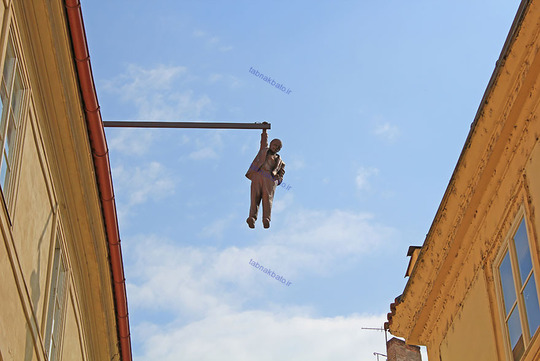 مرد حلق آویز شده، پراگ، جمهوری چک