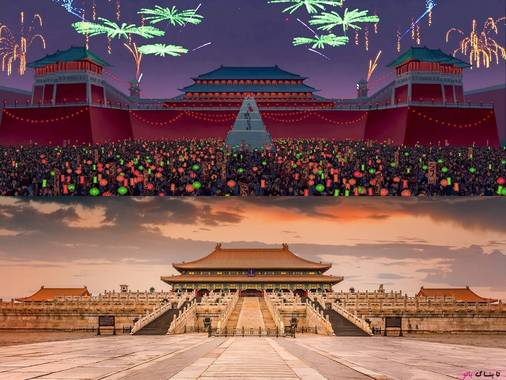 مولان، شهر ممنوعه، پکن، چین، شهر ممنوعه وسیع‌ترین و کامل‌ترین مجموعه معماری چوبی در جهان به شمار می‌رود.  ۲۴ امپراتور در این شهر ممنوعه اقامت کرده و بر چین فرمان رانده‌اند