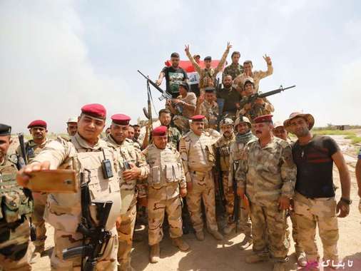 نیروهای امنیتی عراق و حشدالشعبی در خط مقدم نبرد با داعش؛ ۲۳ می ۲۰۱۶
