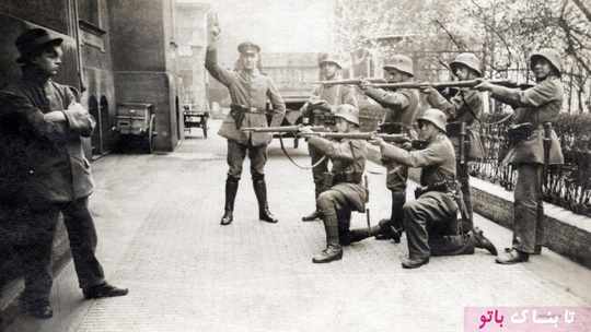 اعدام یک جوان کمونیست در آلمان، سال ۱۹۱۹ میلادی , عکس های تاریخی